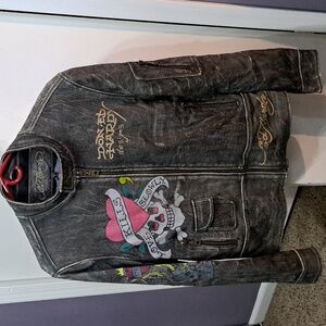 Ed Hardy Faux Leather Jacket